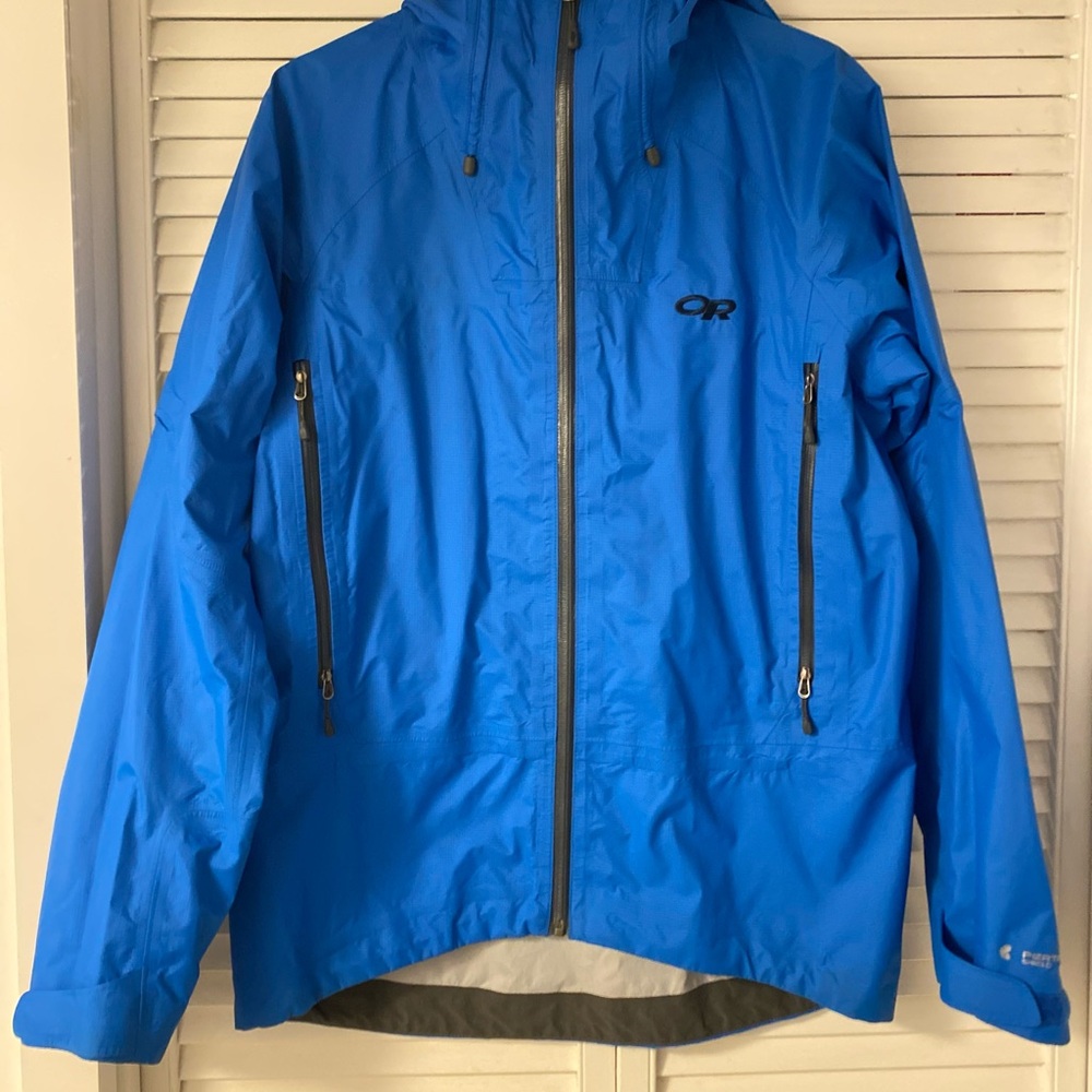 Outdoor Research Vibrant Blue Rain Jacket Medium